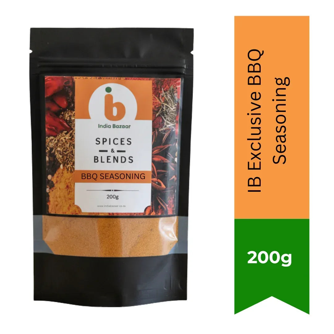 IB BBQ Seasoning Smoky Grill Spice (BBQ Masala) | 200g - Sweet Smoky Dry Rub for Sticky Spare Ribs, Charcoal Braai Chicken, Burgers & Flame Grills | South Africa | India Bazaar