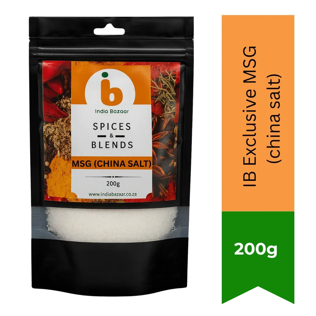 IB Exclusive Flavour Enhancer MSG China Salt (Ajinomoto Powder) | 200g - Boosts Umami Taste for Indo-Chinese Hakka Noodles, Egg Fried Rice, Stir-Fries & Savoury Stews | South Africa | India Bazaar