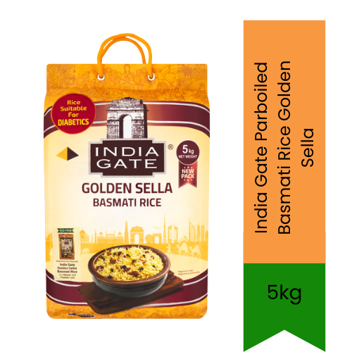 India Gate Parboiled Basmati Rice Golden Sella