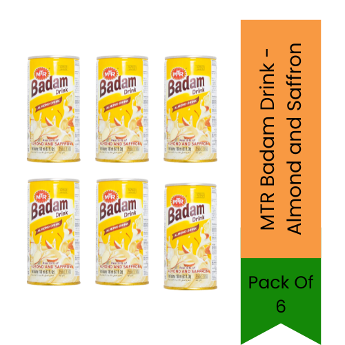 MTR Badam Drink (Almond & Saffron) - Nutritious, Creamy & Refreshing Beverage | Rich Almond Taste with Premium Saffron | South Africa | India Bazaar