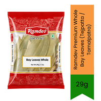 Ramdev Premium Whole Bay Leaves (Tejpatta / Tamalpatra) - Aromatic Culinary Dried Leaves Perfect for Enhancing Flavors in Authentic Biryanis, Pulao, Curries & Slow-Cooked Indian Gravies | Infuses Sweet Herbal Warmth | South Africa | India Bazaar