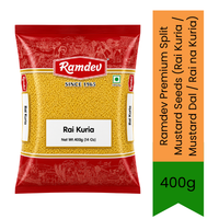 Ramdev Premium Split Mustard Seeds (Rai Kuria / Mustard Dal / Rai na Kuria) - Essential Coarsely Split Seeds for Traditional Indian Pickles, Achar Masala, Chutneys & Tempered Tadka | Delivers Sharp Pungent Flavor | South Africa | India Bazaar