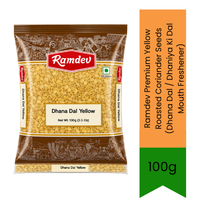 Ramdev Premium Yellow Roasted Coriander Seeds (Dhana Dal / Dhaniya Ki Dal Mouth Freshener) - Crisp Salted Roasted Coriander Seeds Mukhwas | Refreshing After-Meal Digestive Snack with Nutty Salty Flavour | South Africa | India Bazaar