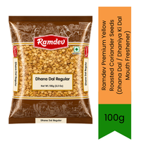 Ramdev Premium Regular Roasted Coriander Seeds (Dhana Dal / Dhaniya Ki Dal Mouth Freshener) - Crisp Traditional Roasted Coriander Seeds Mukhwas | Natural After-Meal Digestive Snack with Crunchy Nutty Flavour | South Africa | India Bazaar