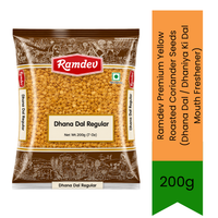 Ramdev Premium Regular Roasted Coriander Seeds (Dhana Dal / Dhaniya Ki Dal Mouth Freshener) - Crisp Traditional Roasted Coriander Seeds Mukhwas | Natural After-Meal Digestive Snack with Crunchy Nutty Flavour | South Africa | India Bazaar