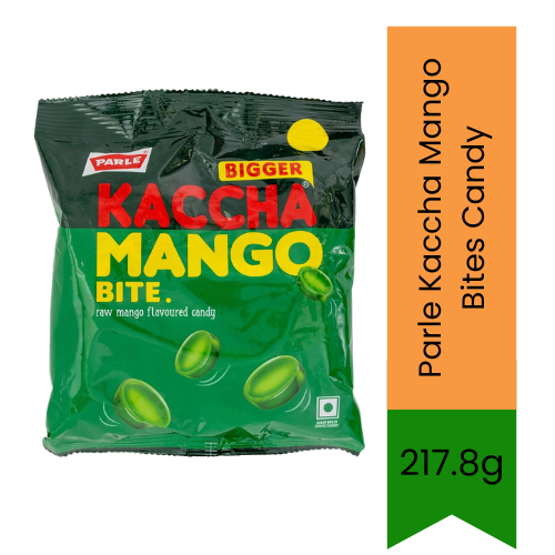 Parle Kaccha Mango Bites Candy | 217.8g Value Pack - Iconic Sweet & Sour Green Mango Flavor Hard Toffees, Nostalgic Indian Street Treat for Kids | South Africa | India Bazaar