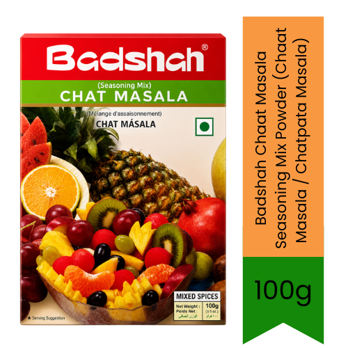 Badshah Chaat Masala Seasoning Mix Powder (Chaat Masala / Chatpata Masala) | 100g - Authentic Tangy & Savory Spice Blend for Fruit Salad, Snacks, Pani Puri & Street Food | Flavor Enhancer | South Africa | India Bazaar