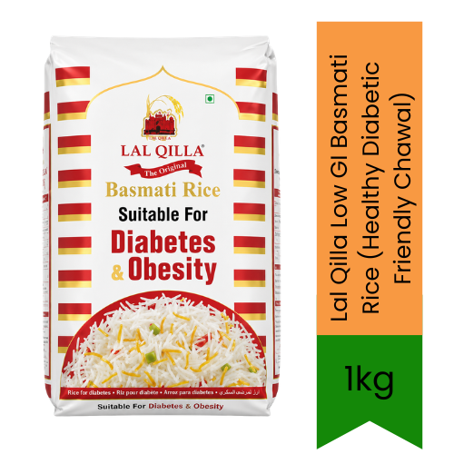 Lal Qilla Low GI Basmati Rice (Healthy Diabetic Friendly Chawal) - Low Glycemic Index Long Grain for Sugar Control, High Fiber Weight Management | South Africa | India Bazaar