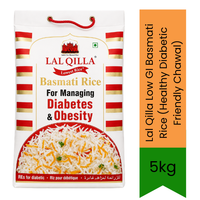 Lal Qilla Low GI Basmati Rice (Healthy Diabetic Friendly Chawal) - Low Glycemic Index Long Grain for Sugar Control, High Fiber Weight Management | South Africa | India Bazaar