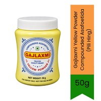 Gajlaxmi Yellow Powder Compounded Asafoetida (Pili Hing) - Traditional Mild Aromatic Seasoning for Indian Gravies, Promotes Gut Health & Digestion | South Africa | India Bazaar