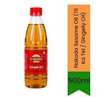Nakoda Sesame Oil (Til Ka Tel / Gingelly Oil) - Pure Premium Cooking & Pooja Oil, Rich Nutritious Base for South Indian Curries & Ayurvedic Massages | South Africa | India Bazaar