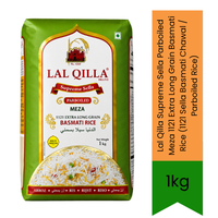 Lal Qilla Supreme Sella Parboiled Meza 1121 Extra Long Grain Basmati Rice (1121 Sella Basmati Chawal / Parboiled Rice) - Premium Aged Long Aromatic Non-Sticky Grains for Fluffy Royal Biryani | South Africa | India Bazaar