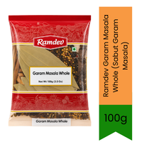 Ramdev Garam Masala Whole (Sabut Garam Masala) - Authentic Indian Raw Spice Blend for Rice, Curries & Biryani, Fresh & Aromatic | South Africa | India Bazaar
