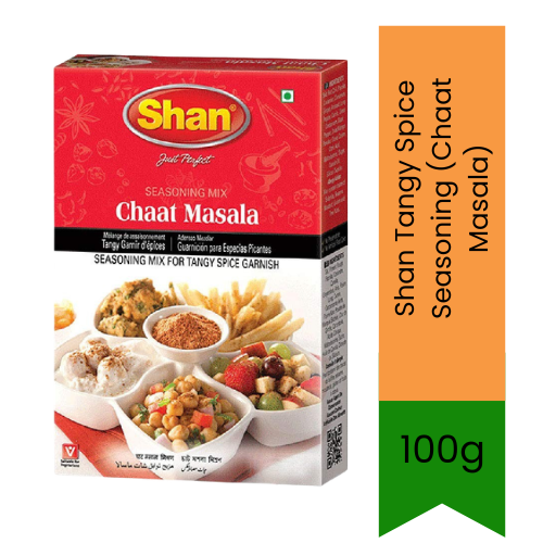 Shan Tangy Spice Seasoning (Chaat Masala) - Zesty, Sour, Salty & Lightly Spicy Blend | Snack, Fruit & Salad Enhancer | South Africa | India Bazaar