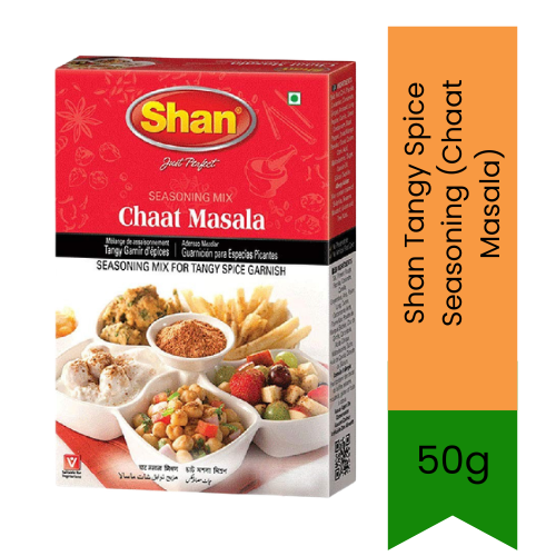 Shan Tangy Spice Seasoning (Chaat Masala) - Zesty, Sour, Salty & Lightly Spicy Blend | Snack, Fruit & Salad Enhancer | South Africa | India Bazaar