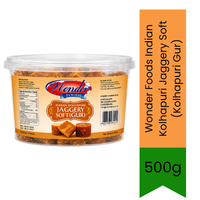 Wonder Foods Indian Kolhapuri Jaggery Soft (Kolhapuri Gur) - Unrefined Soft Natural Cane Sugar Sweetener for Desserts, Sweets & Cooking | Delivers Rich Molasses Taste | South Africa | India Bazaar