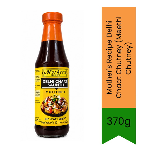 Mother's Recipe Delhi Chaat Chutney (Meethi Chutney) | 370g - Tangy & Sweet Tamarind Date Dip for Samosas, Bhel Puri & Street Food | Delivers Authentic Zesty Flavor | South Africa | India Bazaar