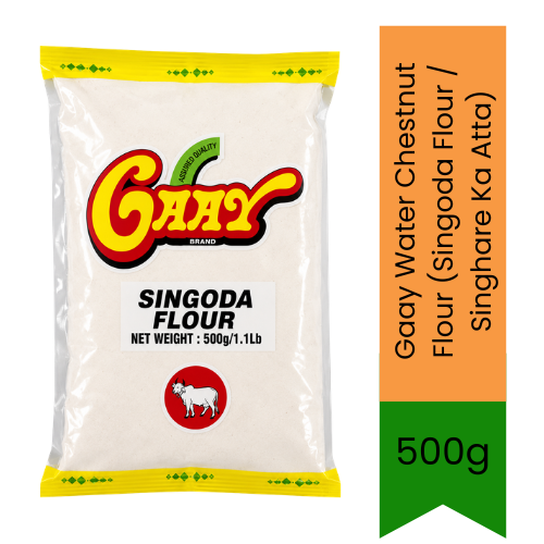 Gaay Water Chestnut Flour (Singoda Flour / Singhare Ka Atta) | 500g - Gluten-Free Fasting Flour for Puris, Halwa & Snacks | Delivers Nutritious & Authentic Flavor | South Africa | India Bazaar