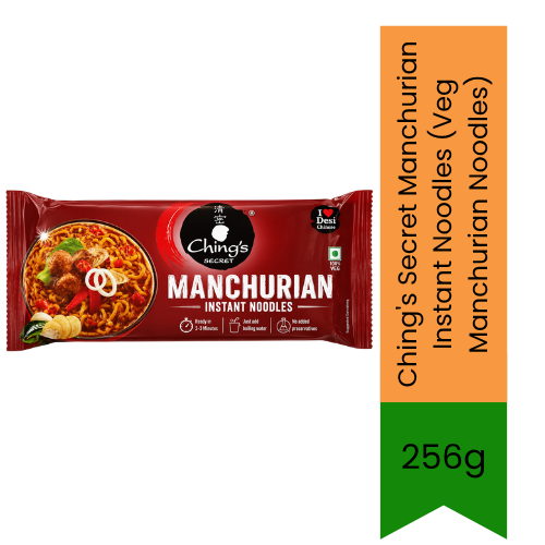 Ching's Secret Manchurian Instant Noodles (Veg Manchurian Noodles) | 256g - Spicy Indo-Chinese Instant Noodles for Quick Meals & Snacks | Delivers Authentic Zesty Manchurian Taste | South Africa | India Bazaar
