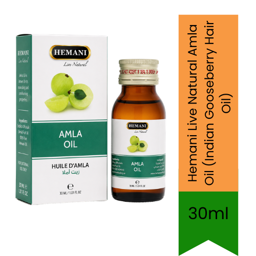 Hemani Live Natural Amla Oil (Indian Gooseberry Hair Oil) | 30ml - Hair Care(For External Use Only)