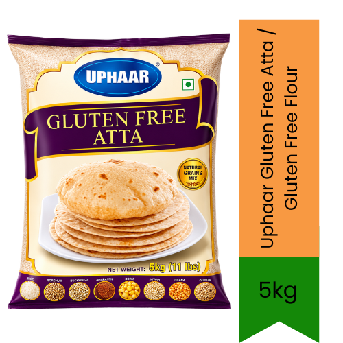 Uphaar Gluten Free Atta / Gluten Free Flour | 5kg - Easy-to-Digest Alternate Grain Flour Blend for Allergen-Free Healthy Flatbreads & Baking | South Africa | India Bazaar