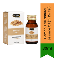 Hemani Live Natural Sesame Oil (Til Ka Tel) | 30ml - Skin Care(For External Use Only)