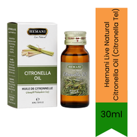 Hemani Live Natural Citronella Oil (Citronella Tel) | 30ml - Skin Care(For External Use Only)