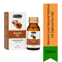 Hemani Live Natural Walnut Oil (Akhrot Ka Tel) | 30ml - Skin Care(For External Use Only)