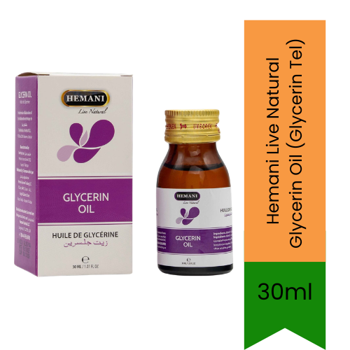 Hemani Live Natural Glycerin Oil (Glycerin Tel) | 30ml - Skin Care(For External Use Only)