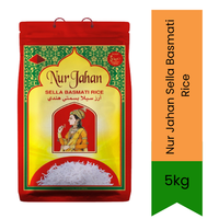 Nur Jahan Sella Basmati Rice 5kg | Aged Parboiled Rice | Fluffy Non-Sticky Grains | Ideal for Biryani & Rice Dishes | South Africa | India Bazaar