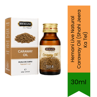 Hemani Live Natural Caraway Oil (Shahi Jeera Ka Tel) | 30ml - Hair & Skin Care (For External Use Only)