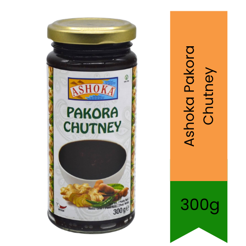 Ashoka Pakora Chutney (Fried Bhajia Dipping Sauce) | 300g - Tangy Savory Herb Accompaniment for Indian Fritters & Crispy Starters | South Africa | India Bazaar