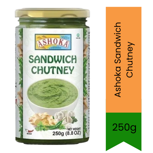 Ashoka Sandwich Chutney | 250g - Ready-to-Use Herb Spread for Sandwiches, Toasts & Wraps, Fresh Flavor & Easy Convenience | South Africa | India Bazaar