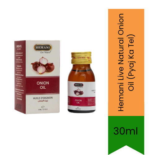 Hemani Live Natural Onion Oil (Pyaj Ka Tel) | 30ml - Hair & Skin Care (For External Use Only)