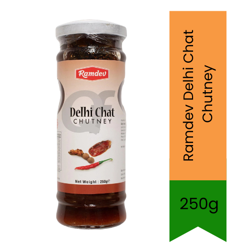 Ramdev Delhi Chaat Chutney | 250g - Authentic Street Food Chutney for Chaat, Dahi Puri & Snacks, Rich Tangy Taste | South Africa | India Bazaar