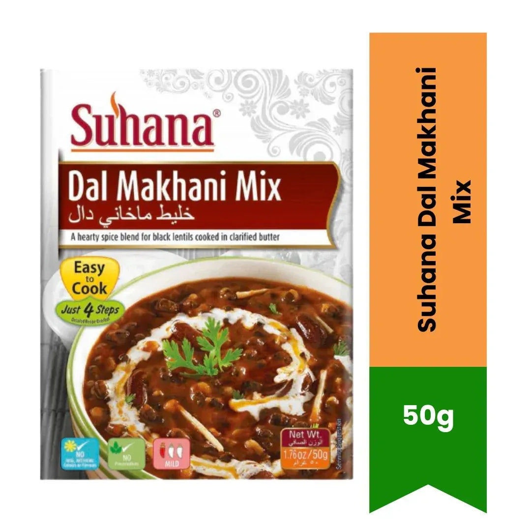Suhana Dal Makhani Mix 50g | Make Creamy Bean & Lentil Curry with Butter for Rice, Roti or Pap | Easy Comfort Meal | South Africa | India Bazaar