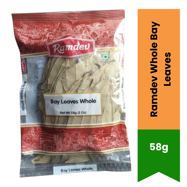Ramdev Whole Bay Leaves 58g – Premium Quality|BB:MAR.2027