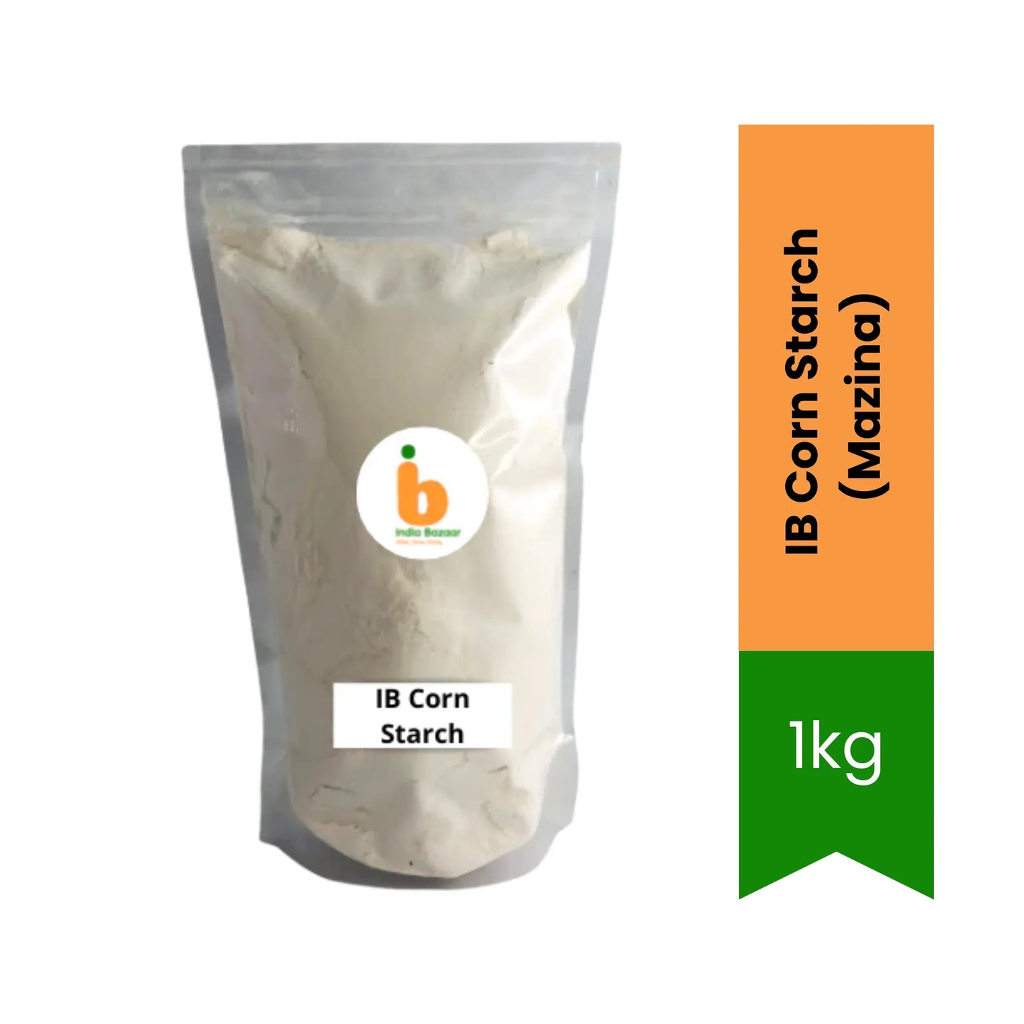 IB Corn Starch Mazina (Makai No Lot) | 1kg Value Pack - Premium Fine Thickening Flour for Chinese Gravies, Crispy Fritters, Soups & Baking | South Africa | India Bazaar