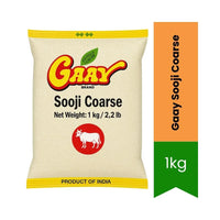 Gaay Sooji Coarse / Coarse Semolina / Rava 1Kg| Best Value, Hearty Texture & Filling Meals | Perfect for Breakfast, Baking & Cooking | South Africa | India Bazaar