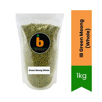 IB Moong / Whole Green Beans (dry) 1kg| Best Value, High Protein & Unpolished | Perfect for Sprouts, Curries & Meals | South Africa | India Bazaar