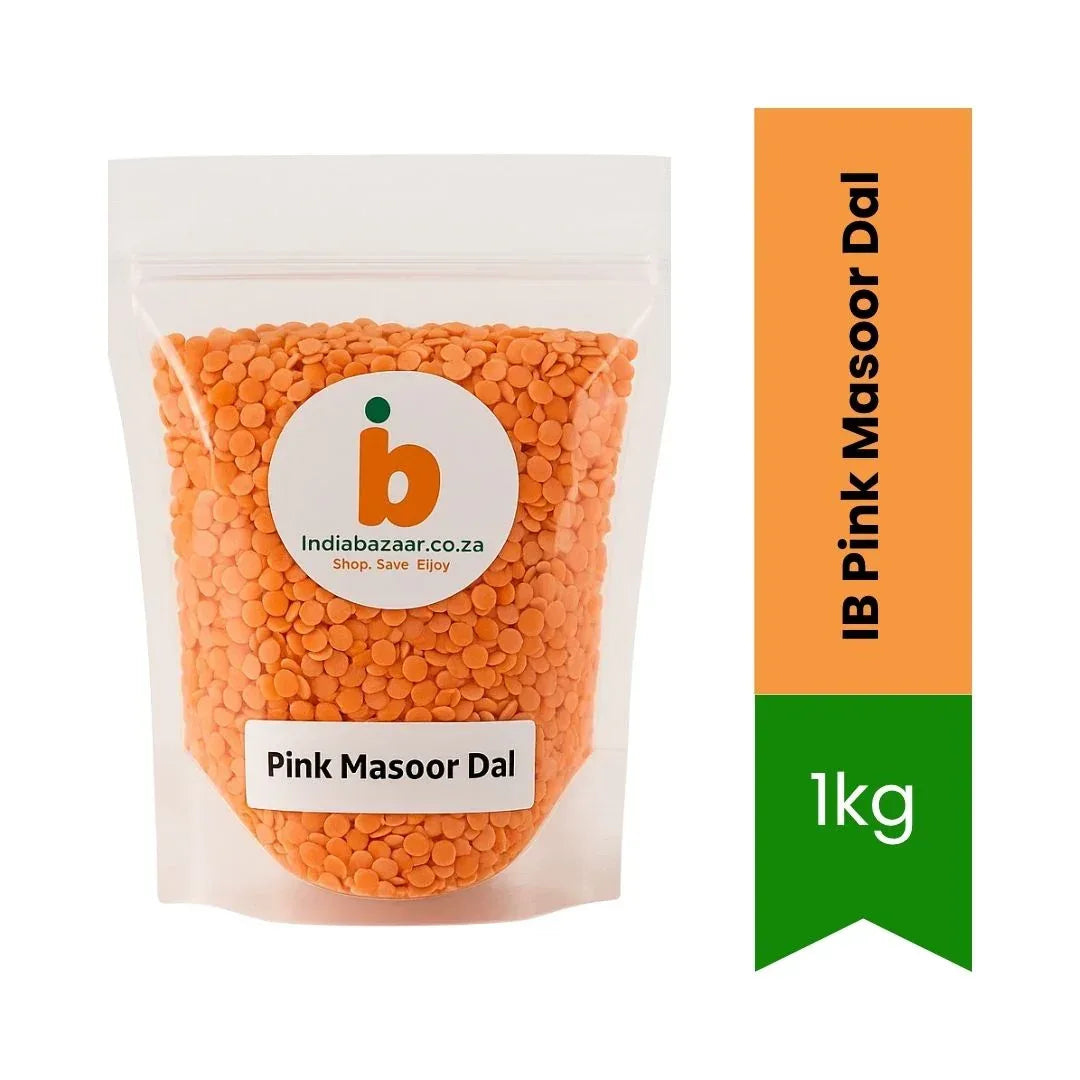 IB Red Lentils 1kg (Pink Masoor Dal) | Best Value, High Protein & Fast Cooking | Perfect for Soups, Curries & Meals | South Africa | India Bazaar