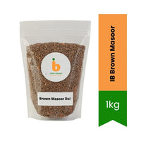IB Whole Brown Lentils | 1kg - (Brown Masoor / Sabut Masoor) | Budget Friendly, High Protein & Hearty | Perfect for Soups, Curries & Meals | South Africa | India Bazaar