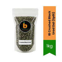 IB Split Black Urad Lentils (Chilka Urad Dal) | 1kg - Traditional Iron-Rich Crushed Gram for Punjabi Style Creamy Lentil Stews & Dal Makhani | South Africa | India Bazaar