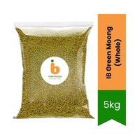 IB Whole Green Beans 5kg (Green Gram / Moong) | Smart Saver, High Protein & Nutrient Rich | Perfect for Sprouts, Curries & Meals | South Africa | India Bazaar