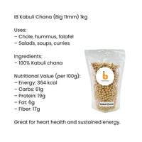 IB Kabuli Chana 1Kg – Big Chickpeas (Chana / Chole / Whole Boontjie)