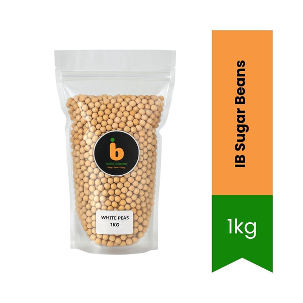 IB White Peas 1Kg – Dried White Boontjies (Matar / Whole Peas)