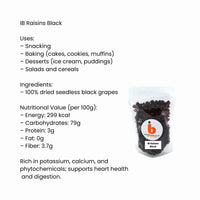 IB Raisins Black – Gesonde Swart Rosyntjies