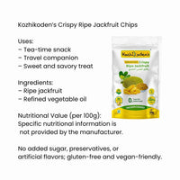 KOZHIKODEN'S Crispy Ripe Jackfruit Chips | 50g