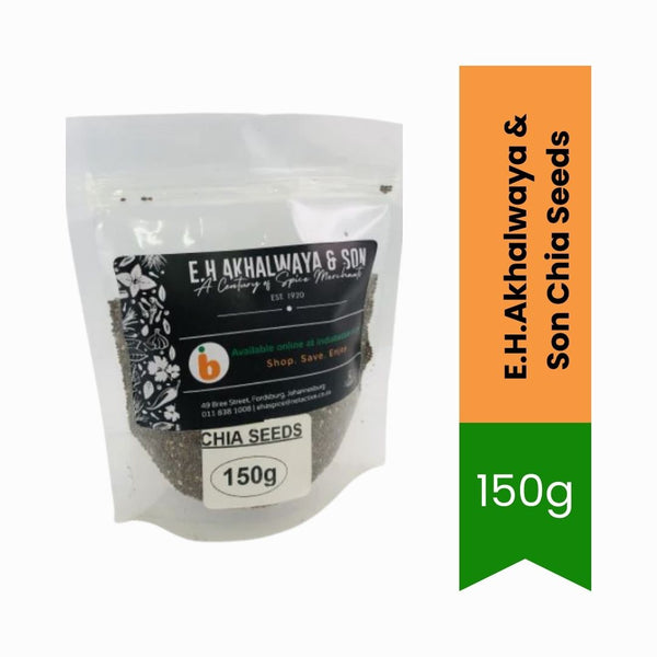 E.H. Akhalwaya & Son Chia Seeds 150g – Superfood Saadjies vir Mzansi