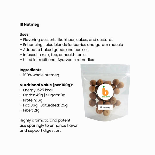 IB Nutmeg (Bettlenut) 100g – Aromatic Spice for Sweet & Savoury Dishes | Gesonde Keuse vir Mzansi